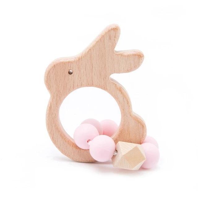 Hedgehog Wooden Ring Teether