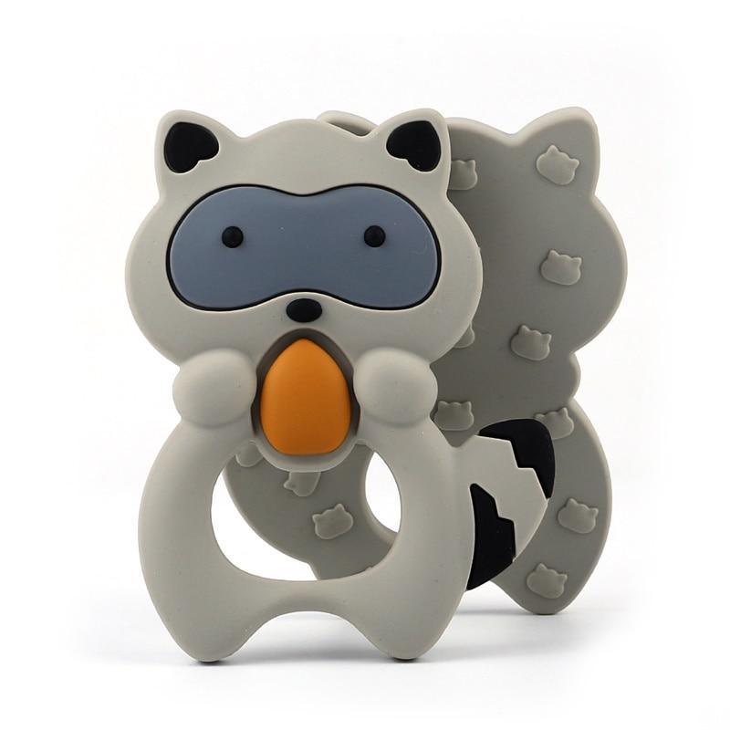 Animal Silicone Baby Teethers: Set of 2