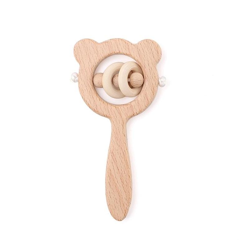 Hedgehog Wooden Ring Teether