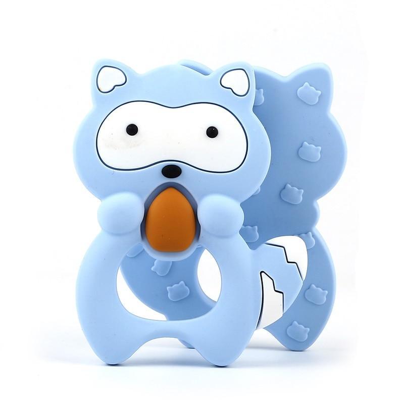 Animal Silicone Baby Teethers: Set of 2