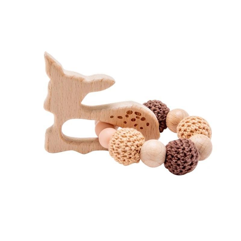 Hedgehog Wooden Ring Teether