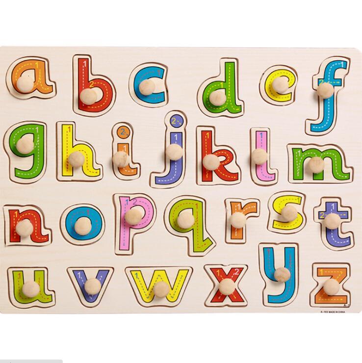 Animal & Alphabet Wooden Puzzle Board