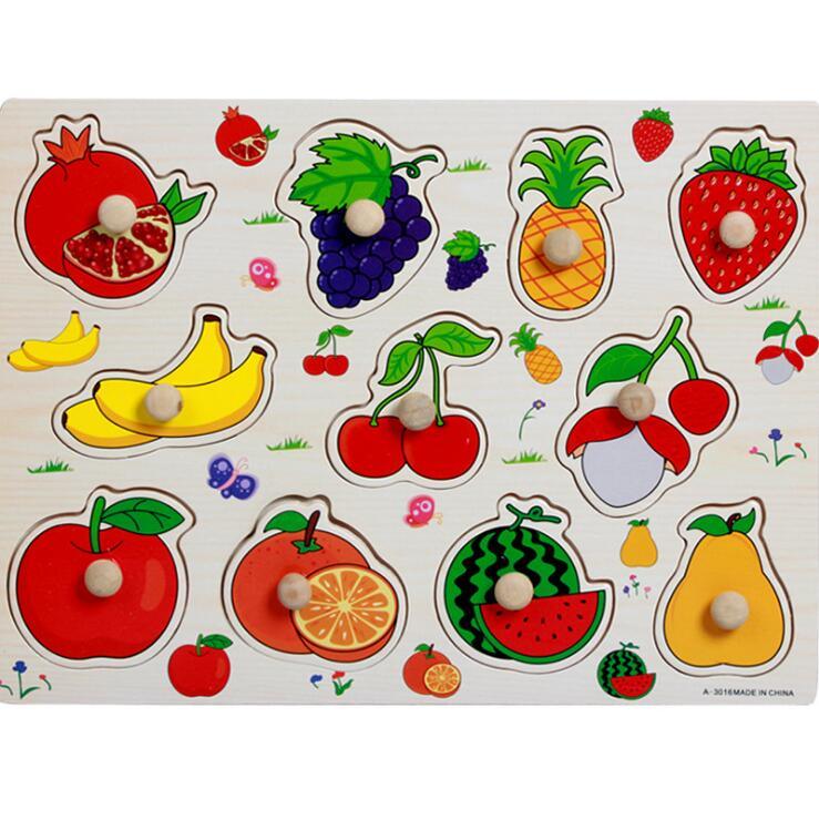 Animal & Alphabet Wooden Puzzle Board