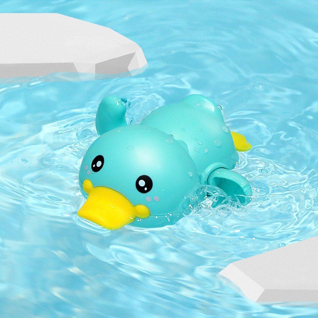 Bathroom Bath Shower Baby Clockwork Swimming Play Water Cute Little Yellow Duck Bathing Bathtub Toys For Kids