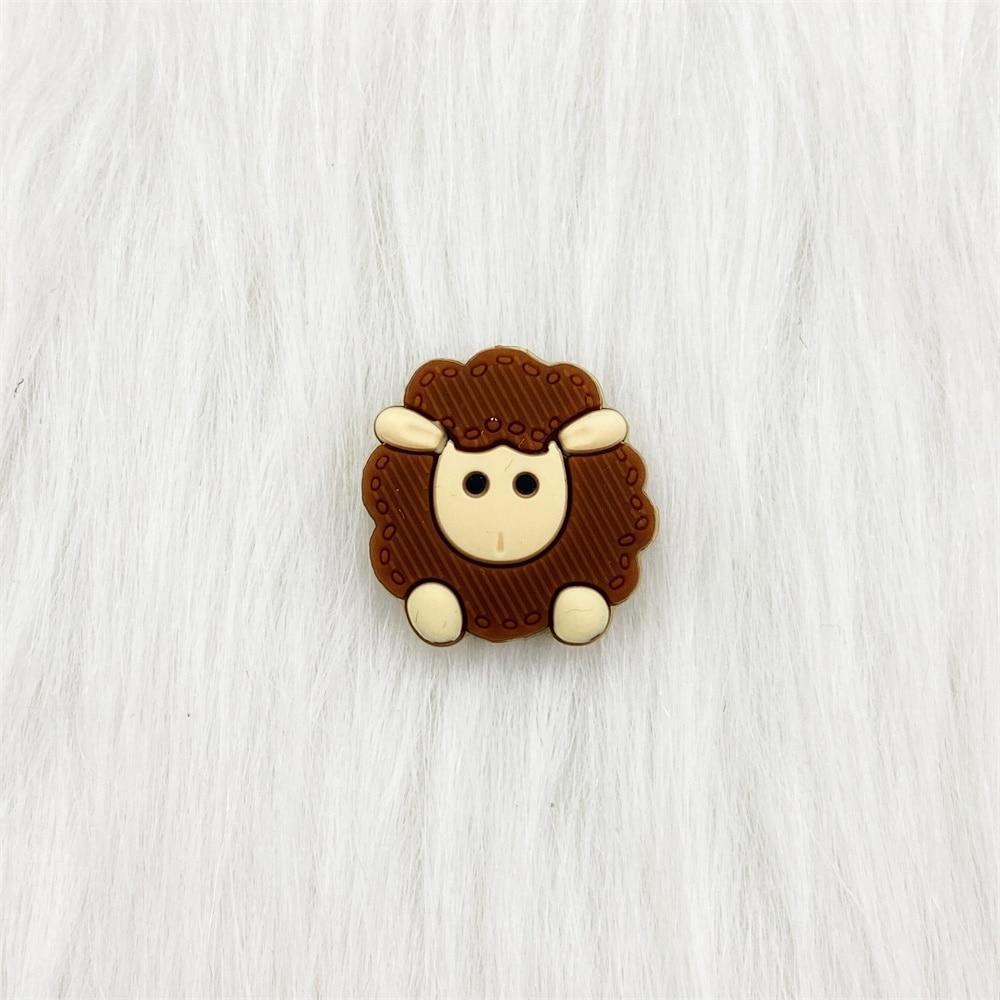 Sheep Silicone Baby Teethers: Set of 5