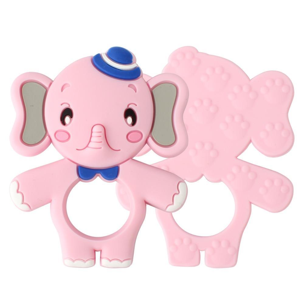 Animal Silicone Baby Teethers: Set of 2