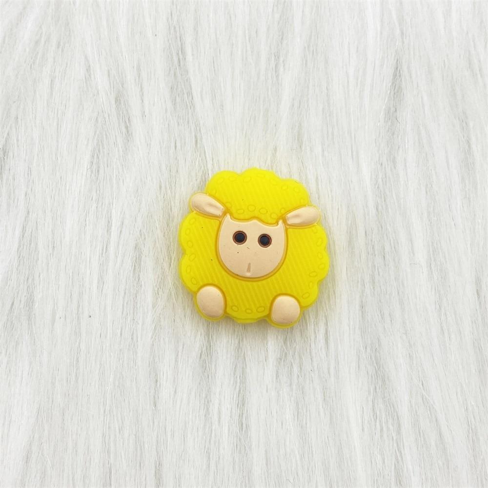 Sheep Silicone Baby Teethers: Set of 5