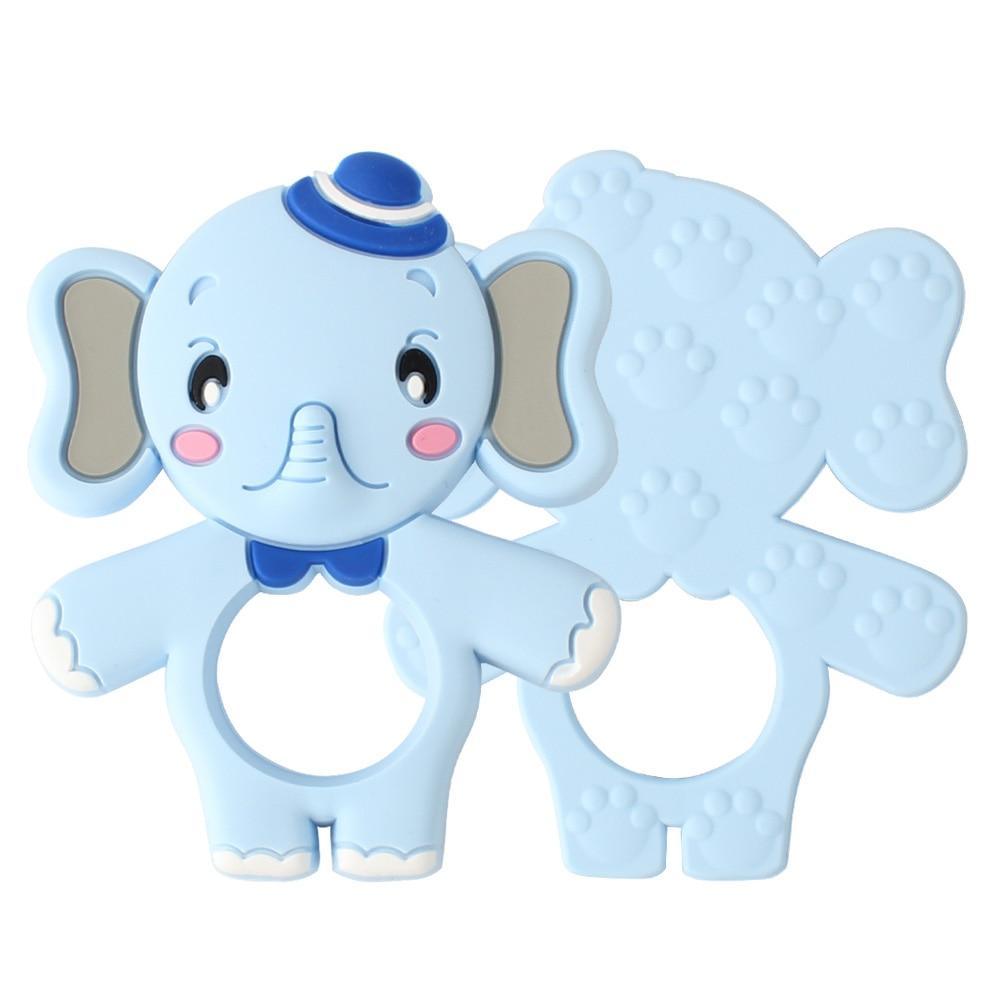 Animal Silicone Baby Teethers: Set of 2