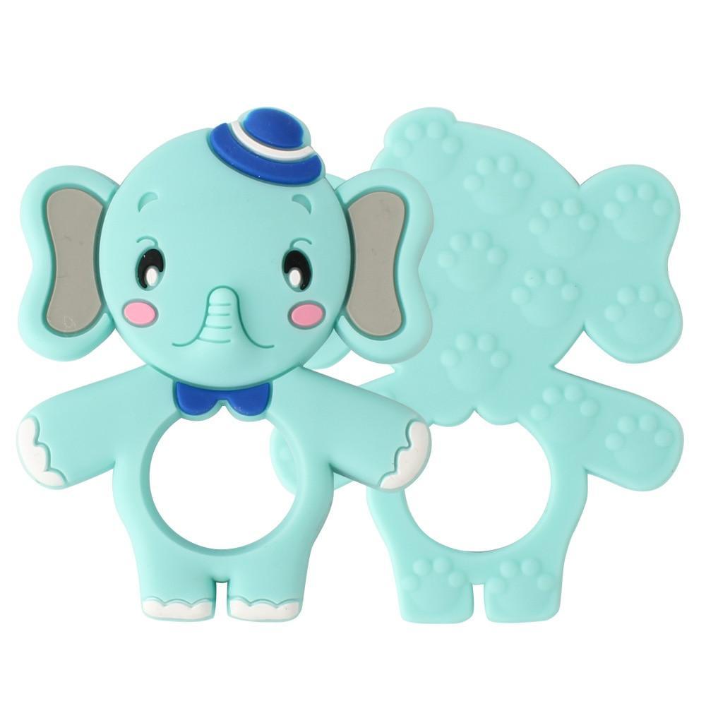 Animal Silicone Baby Teethers: Set of 2