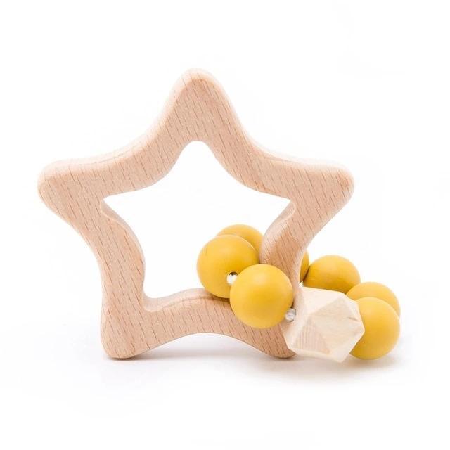 Hedgehog Wooden Ring Teether