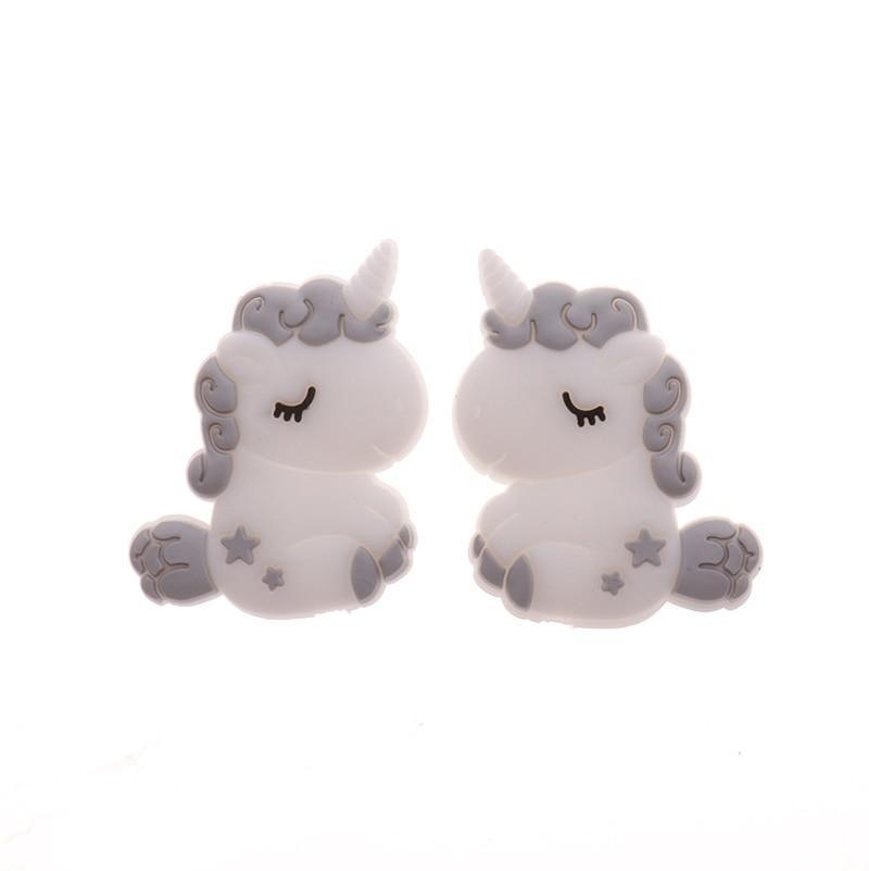 Silicone Unicorn Teether Beads Cute Cartoon Rodent BPA Free Baby Teething Toy For Baby and Kids