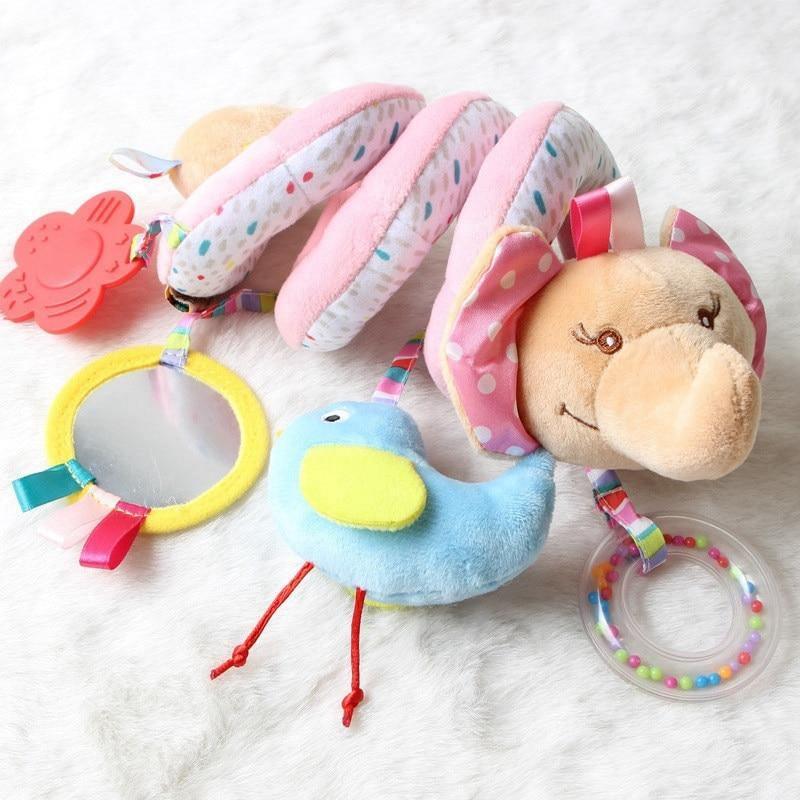 Animal Friends Spiral Stroller Rattle