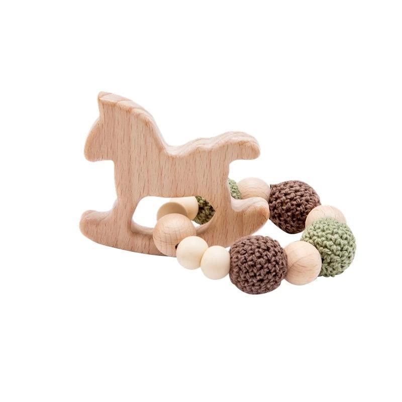 Hedgehog Wooden Ring Teether