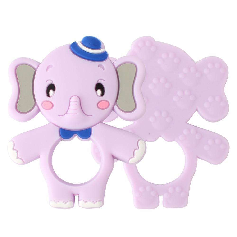 Animal Silicone Baby Teethers: Set of 2