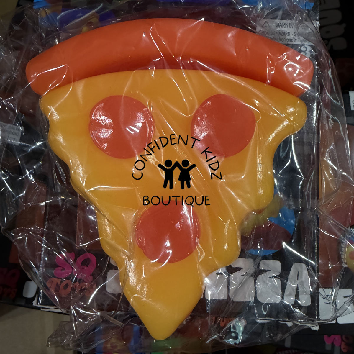 Pizza-Shaped Squishy Toy, Peelable or Non-Peelable, Ages 3+