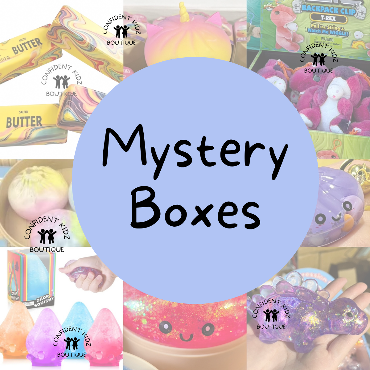Mystery Squishy Toy Gift Box, Custom Gift Bag, 4 Sizes - product photo