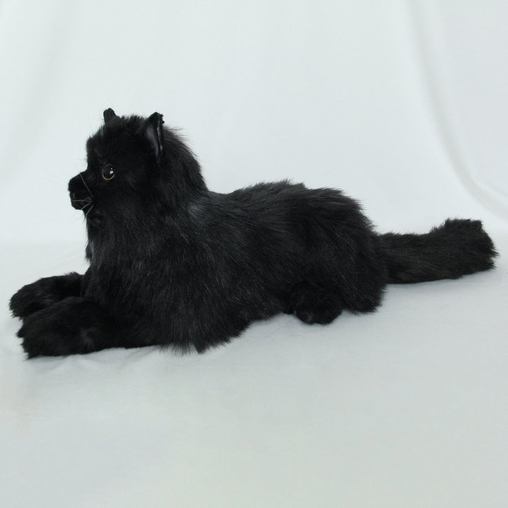 Longhair Black Cat – Handmade Plush by Chongker, image 2 of 5