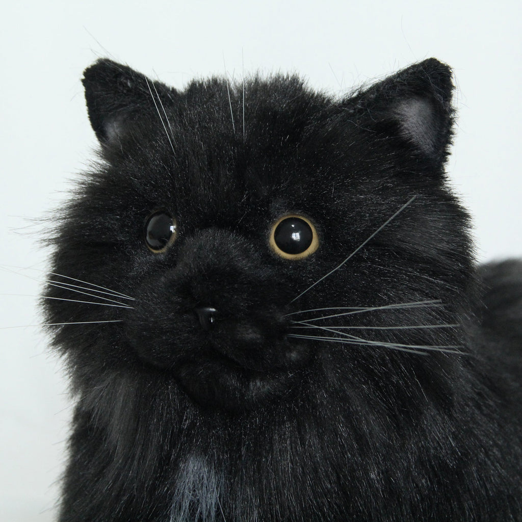 Longhair Black Cat – Handmade Plush by Chongker, image 3 of 5