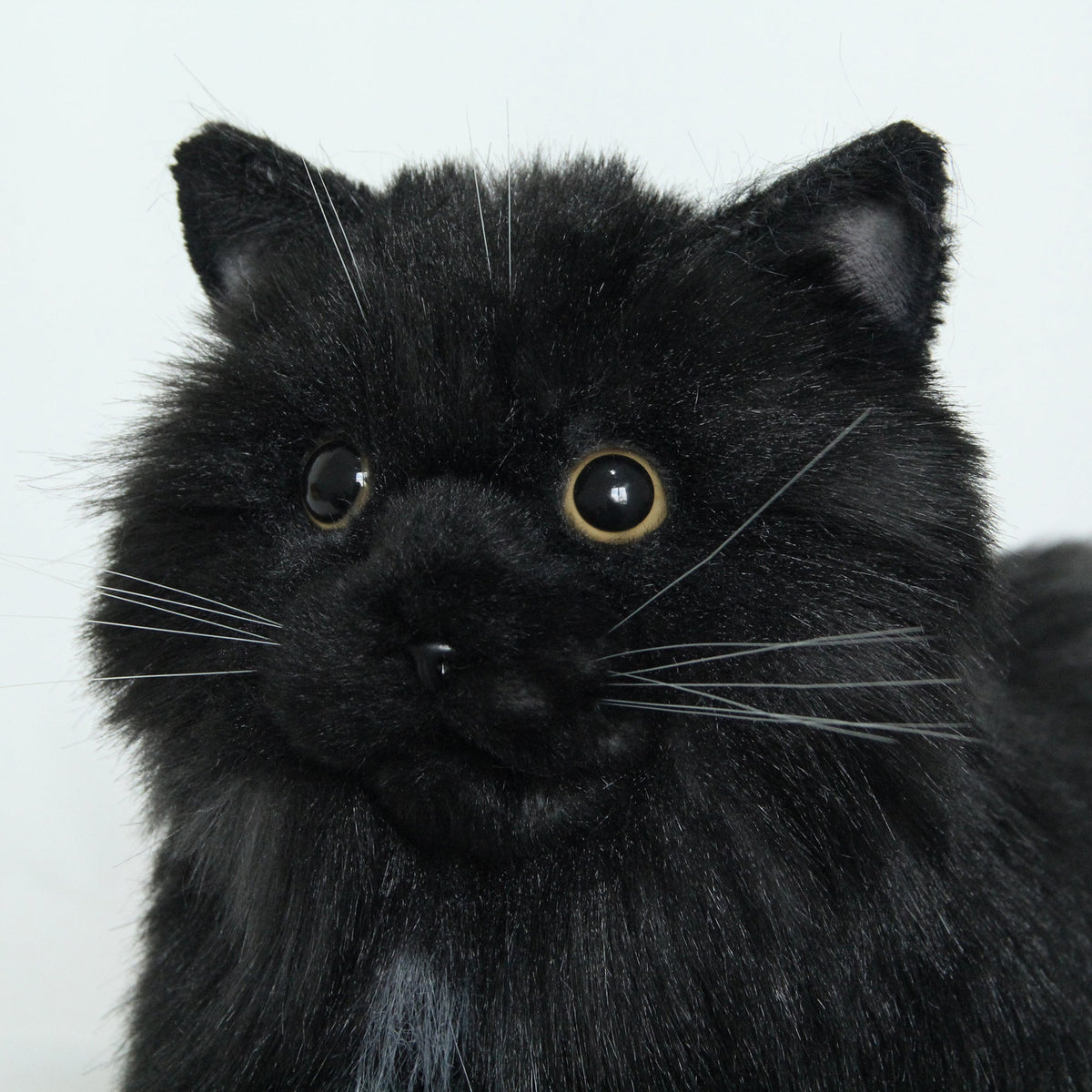 Longhair Black Cat – Handmade Plush by Chongker, image 3 of 5