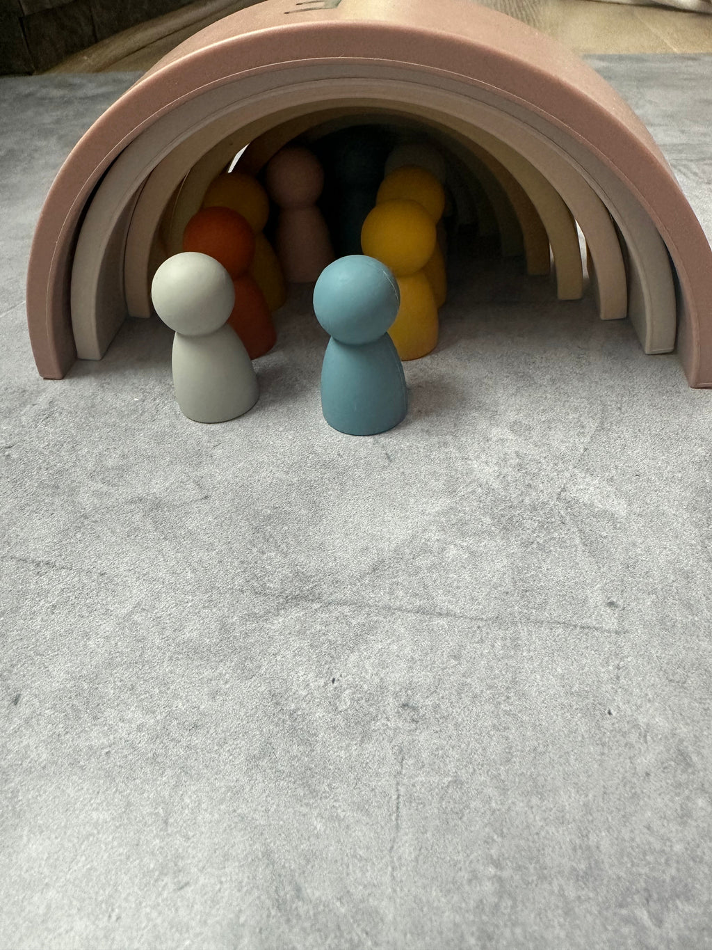 Mini Silicone Peg Dolls – Set of 6 by LYTL®, image 6 of 7