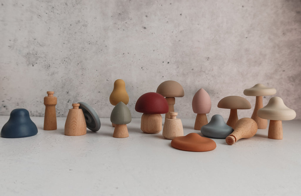 Mushroom Mix & Match Toy – 24 Pieces by LYTL®, image 5 of 9
