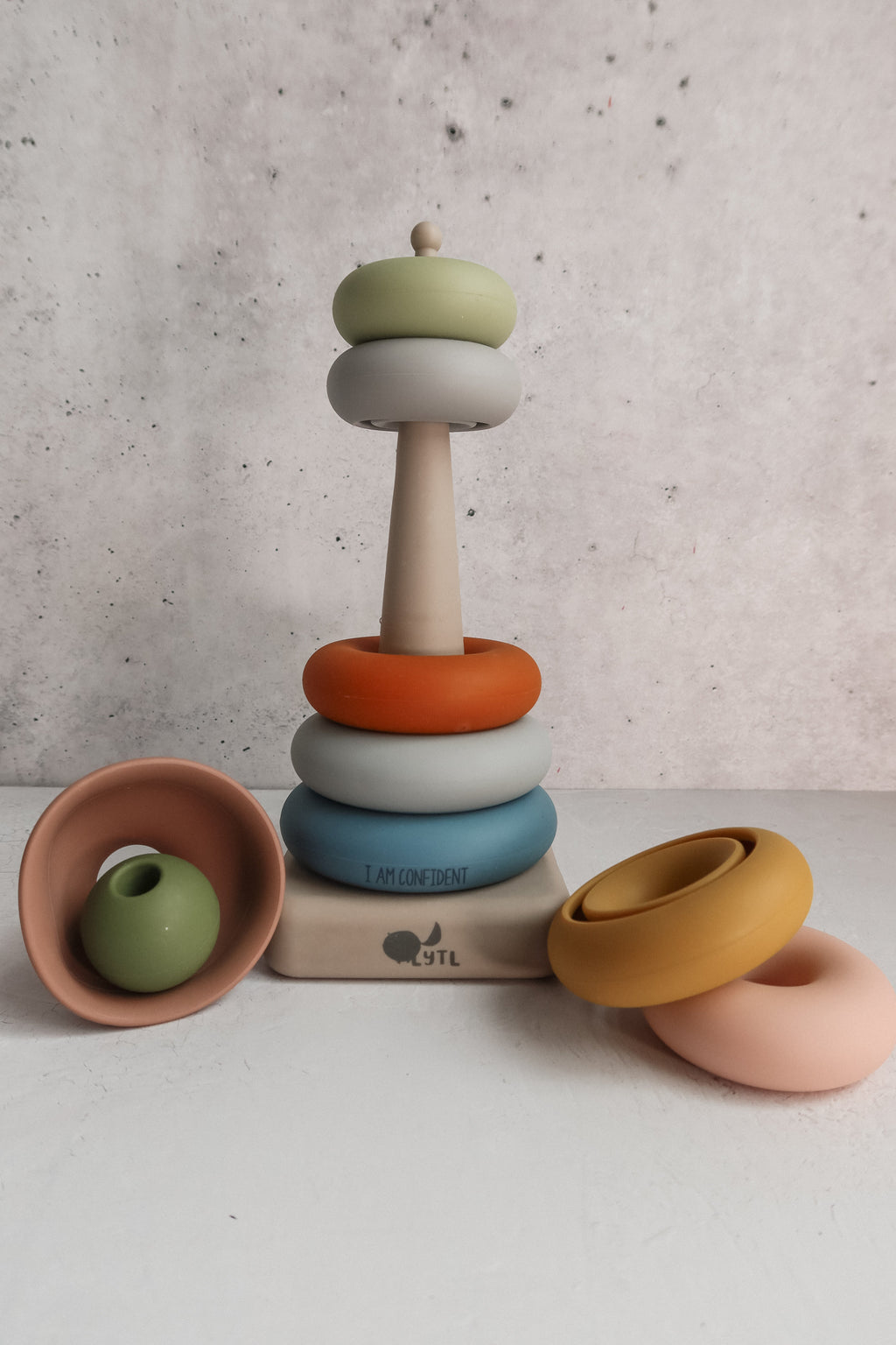 Silicone Ring Stacking Toy – 10 Pieces by LYTL®, image 5 of 8
