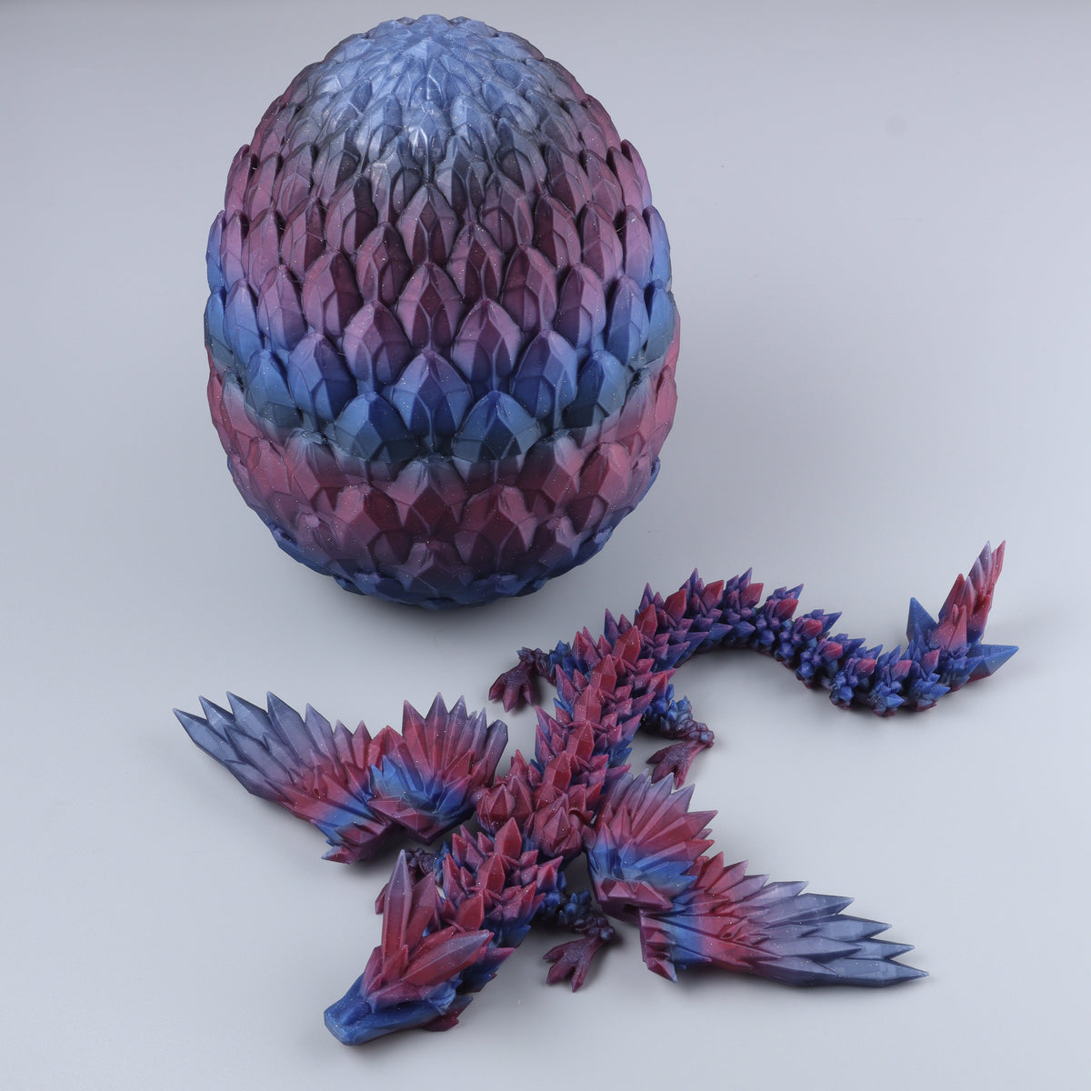 Crystal Wing Dragon Articulated 3D Fidget Toy by Crafts 3D, image 29 of 30