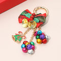 Christmas Bow & Jingle Bell Keychain