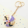 Little Enamel Snail Keychain