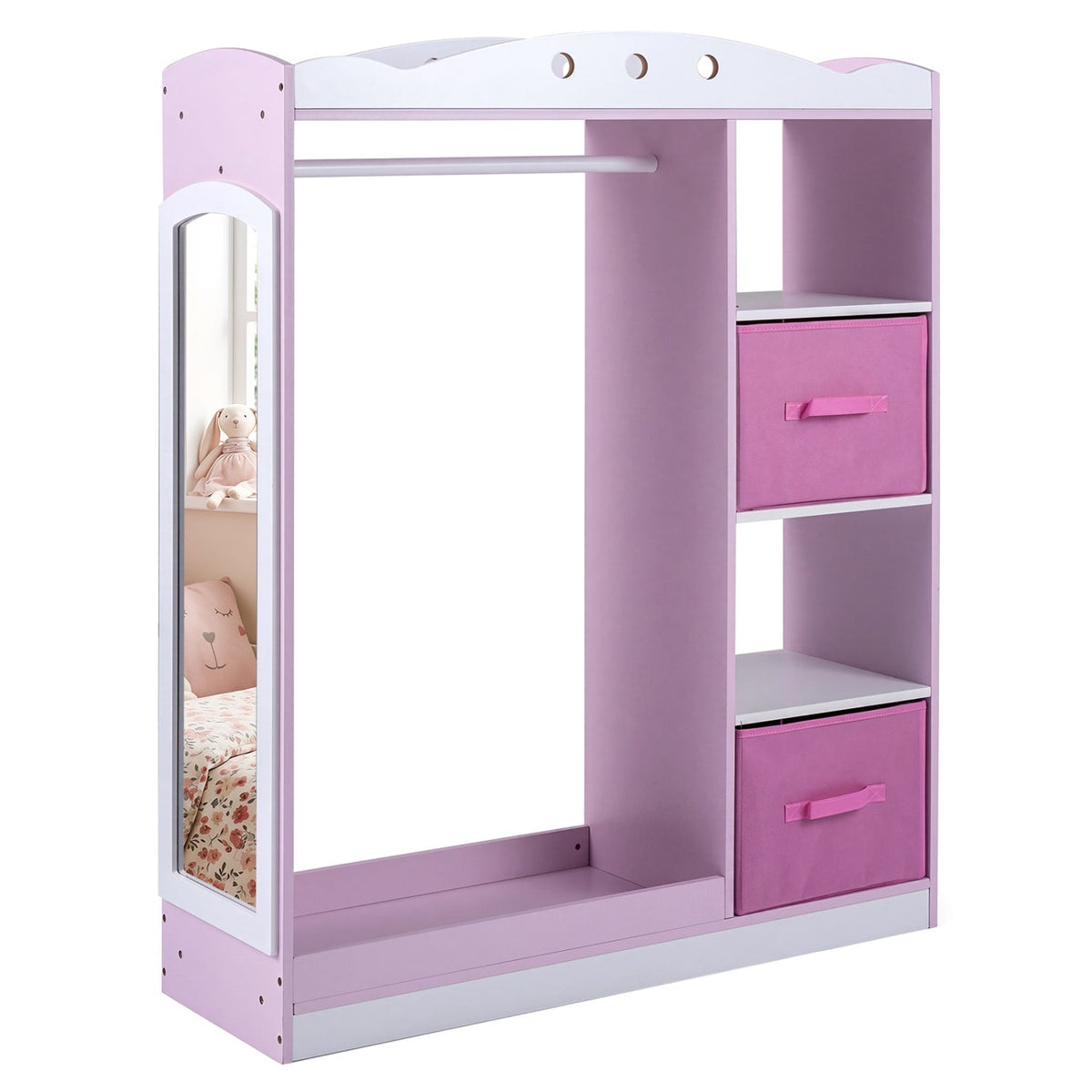 Rosebud Dress-Up Closet with Mirror