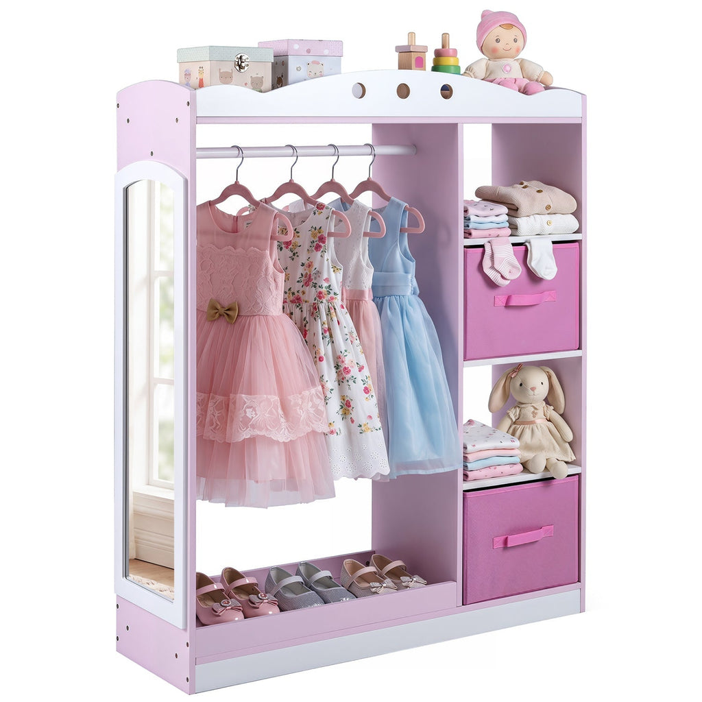 Dress-Up Dreams Storage Closet with Mirror