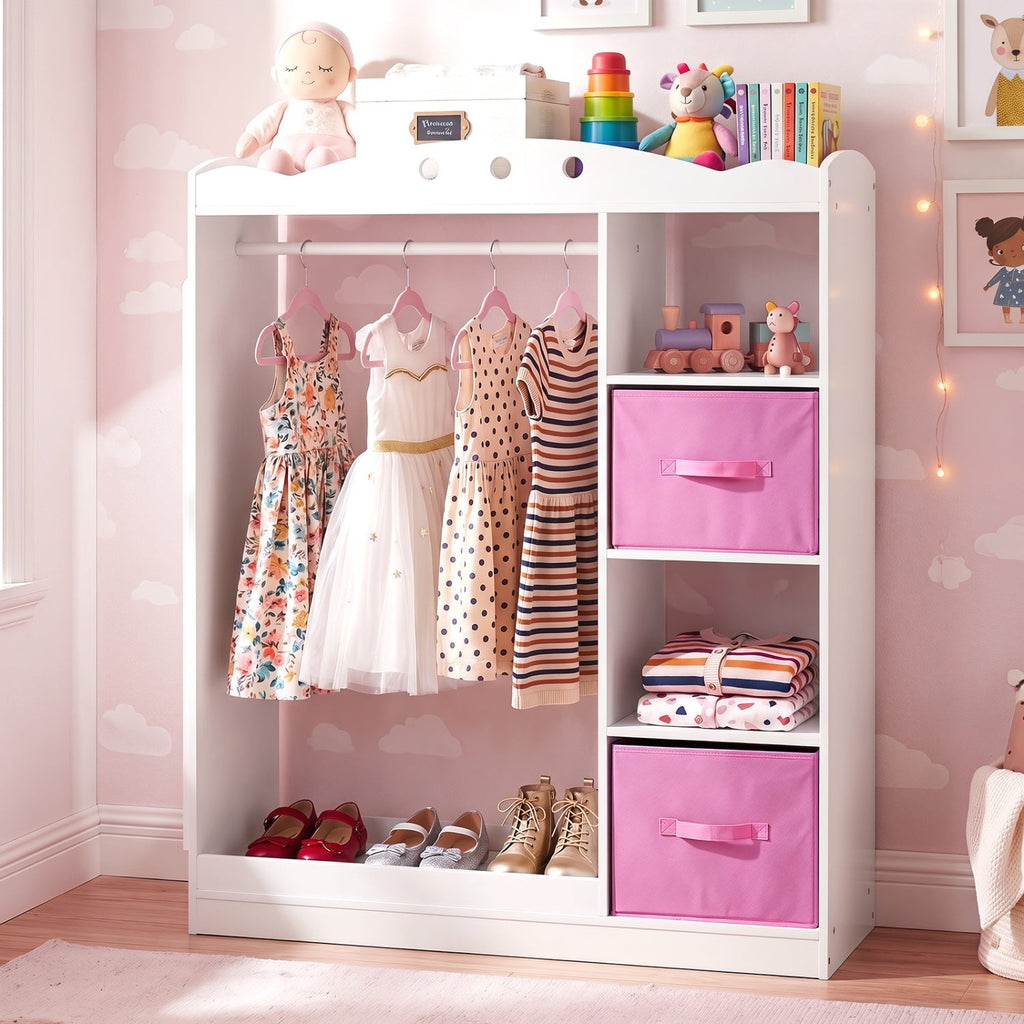 Dress-Up Dreams Storage Closet with Mirror