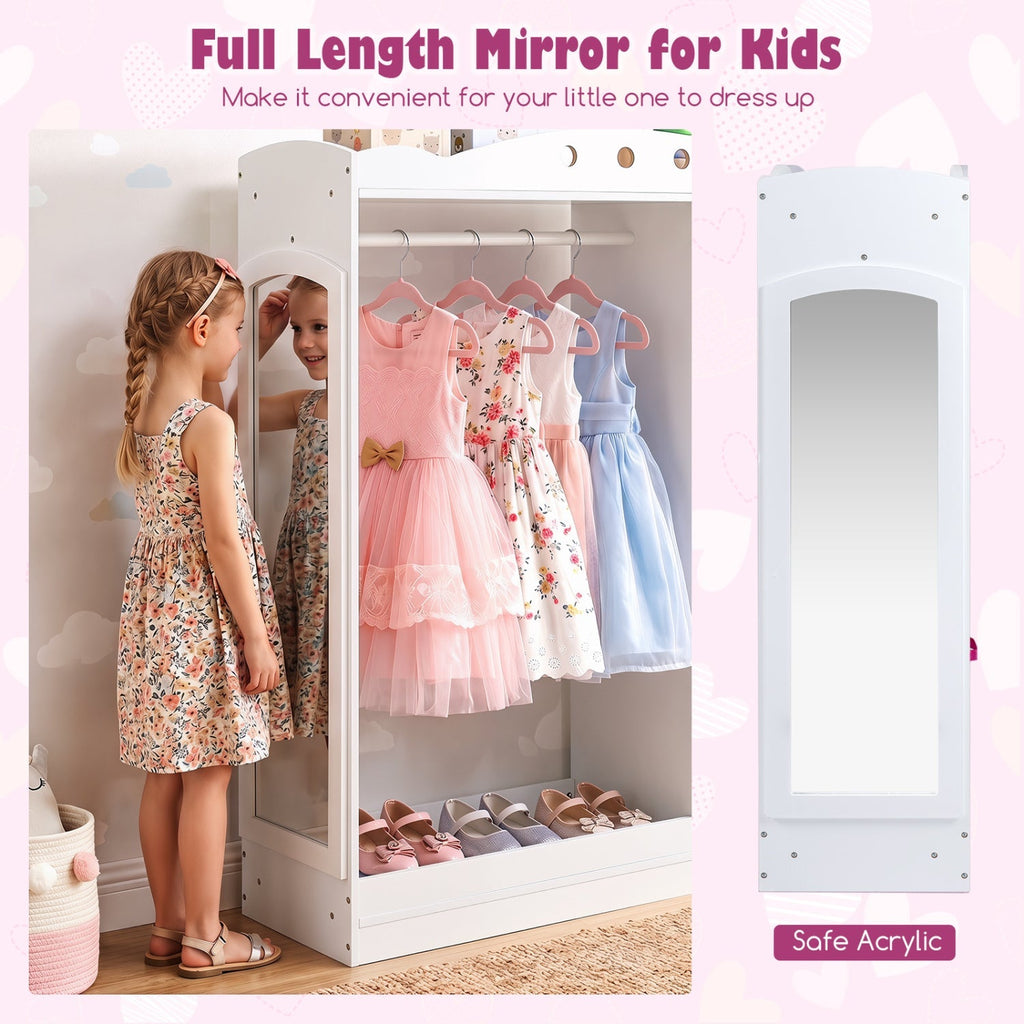 Dress-Up Dreams Storage Closet with Mirror