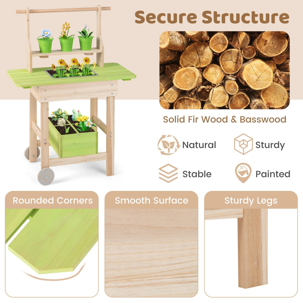 Garden Chef Mud Kitchen with Planting Trough