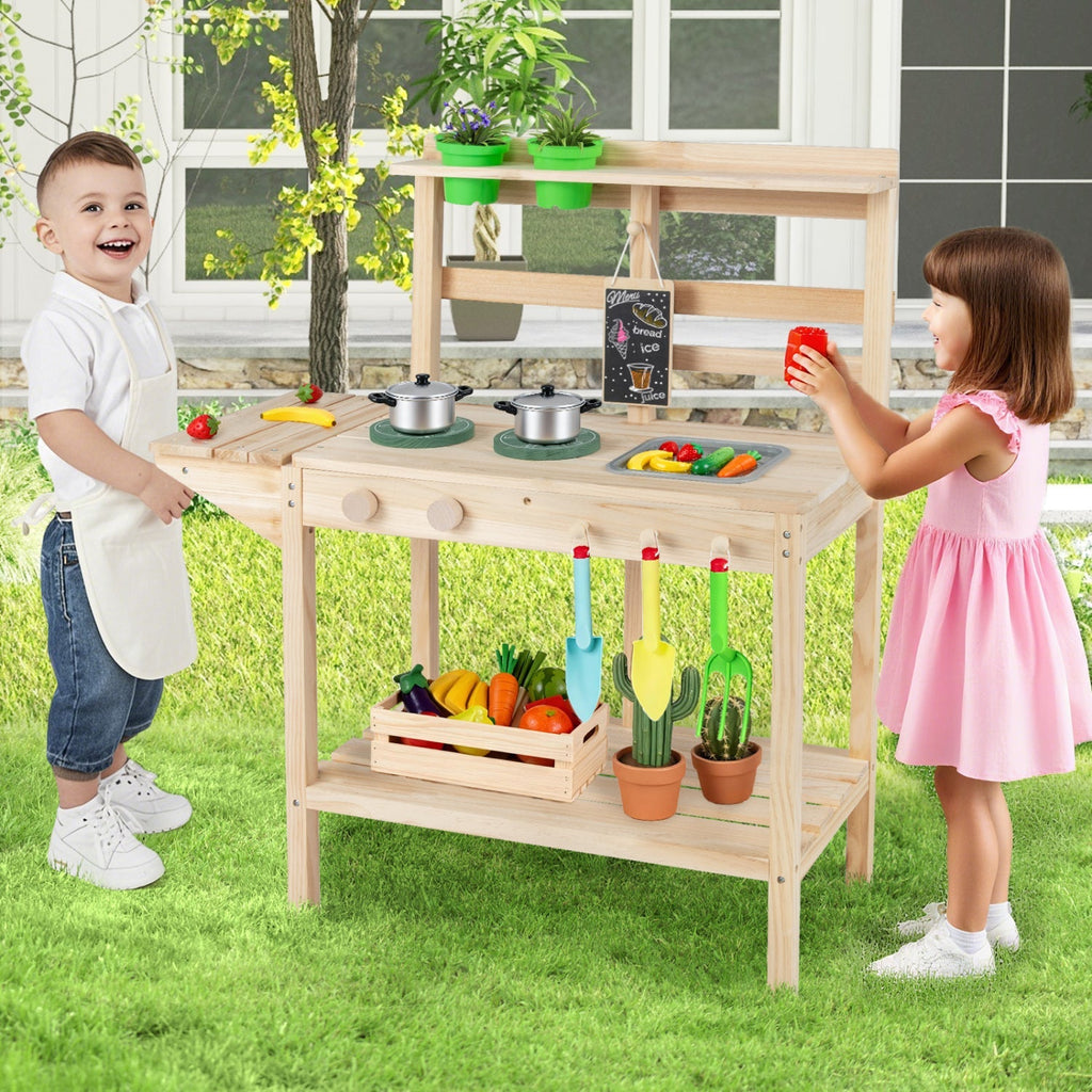 Little Chef Wooden Play Kitchen — Ages 3+