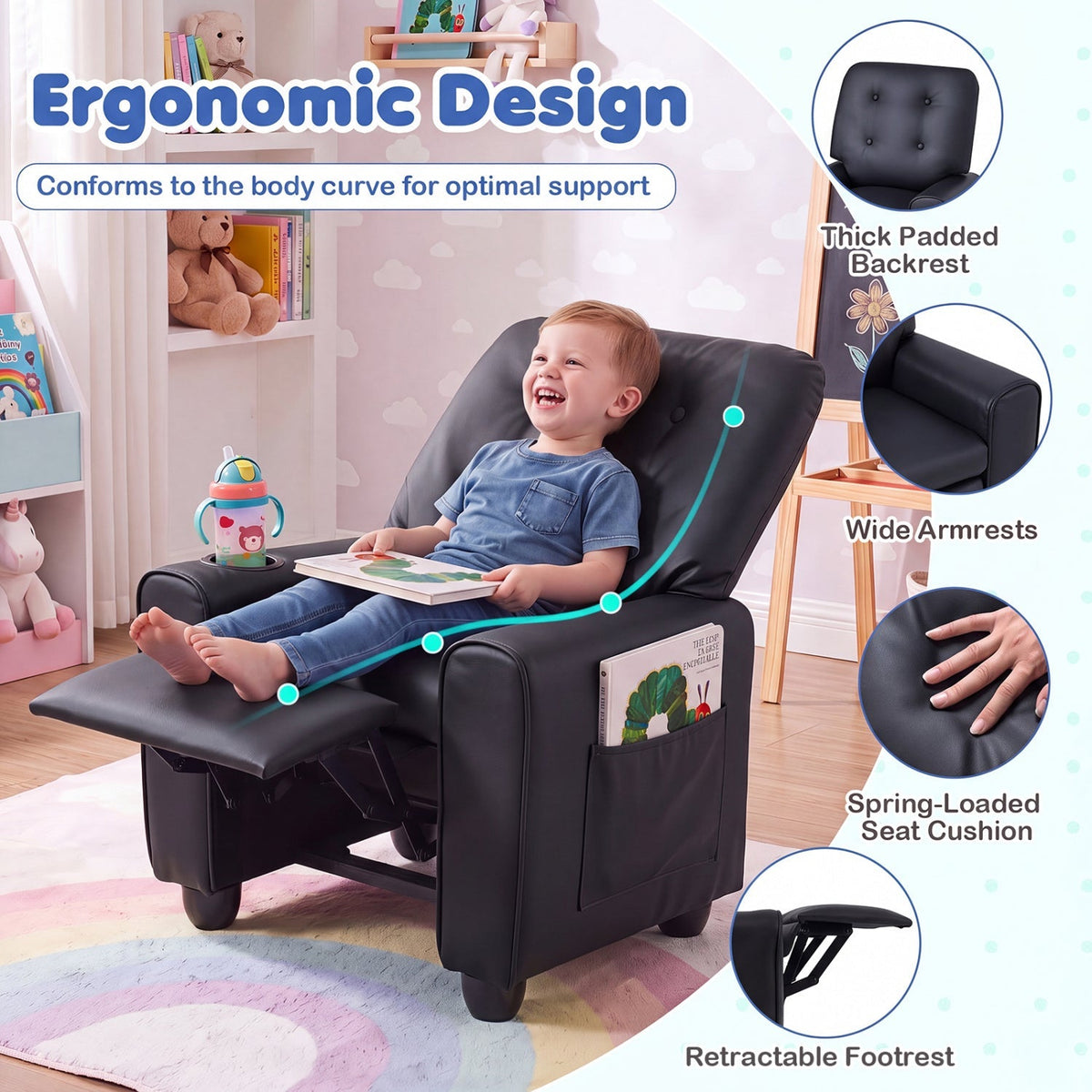 Cozy Corner Kids Recliner