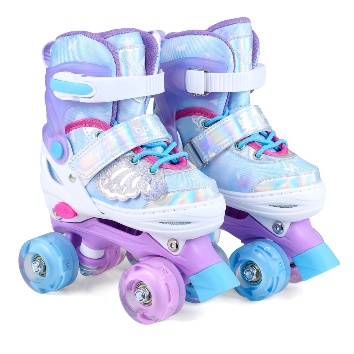 Twinkle Wheels Light-Up Kids Roller Skates