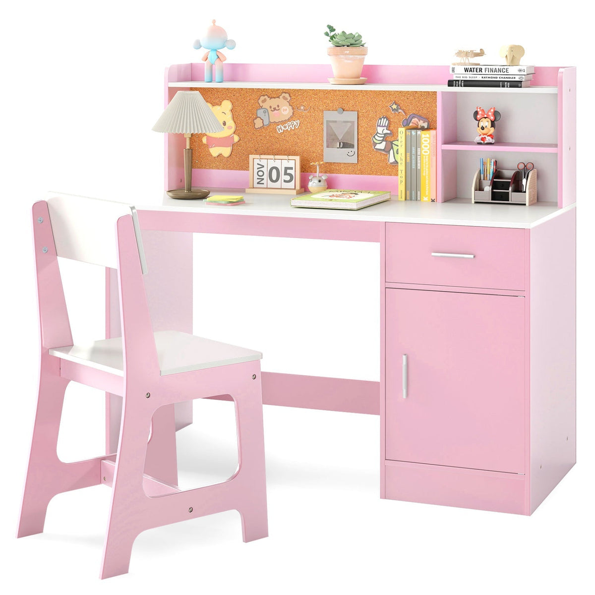 Little Scholars Desk & Chair with Bulletin Board