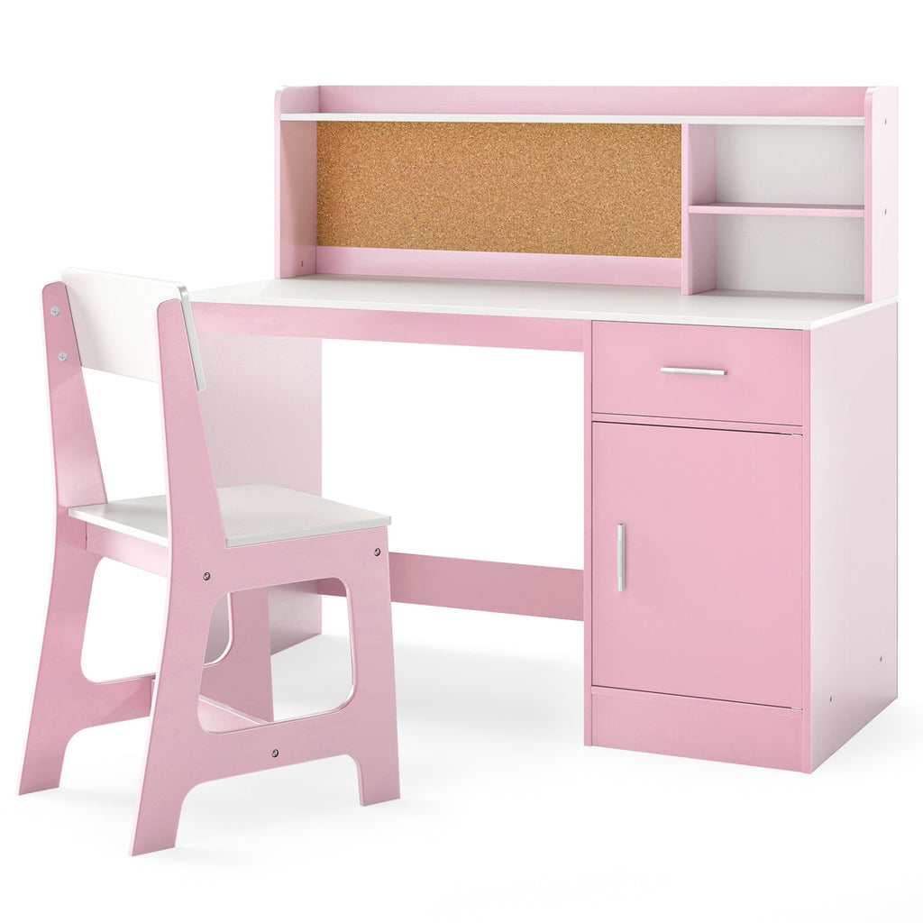 Little Scholars Desk & Chair with Bulletin Board