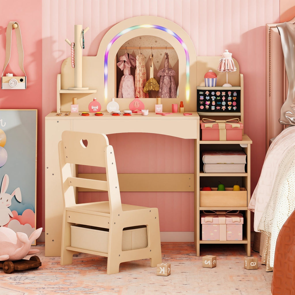 Woodland Kids Vanity with LED Mirror