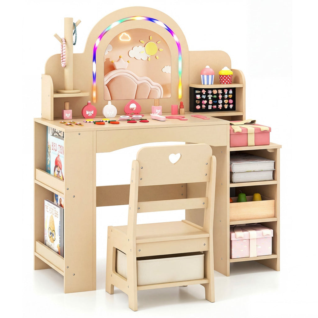 Woodland Kids Vanity with LED Mirror