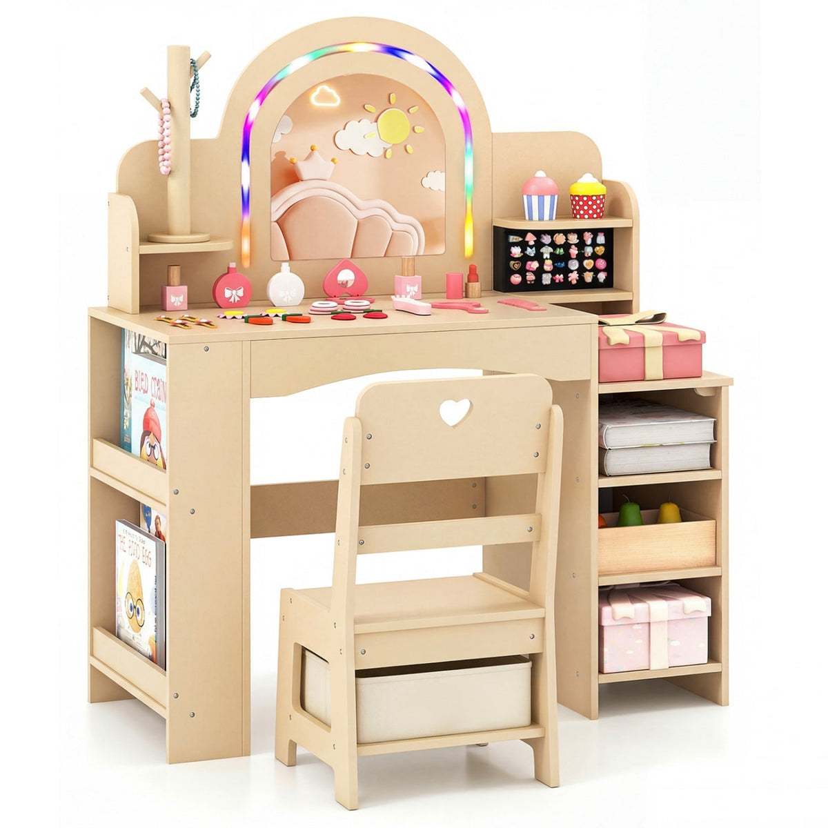 Woodland Kids Vanity with LED Mirror