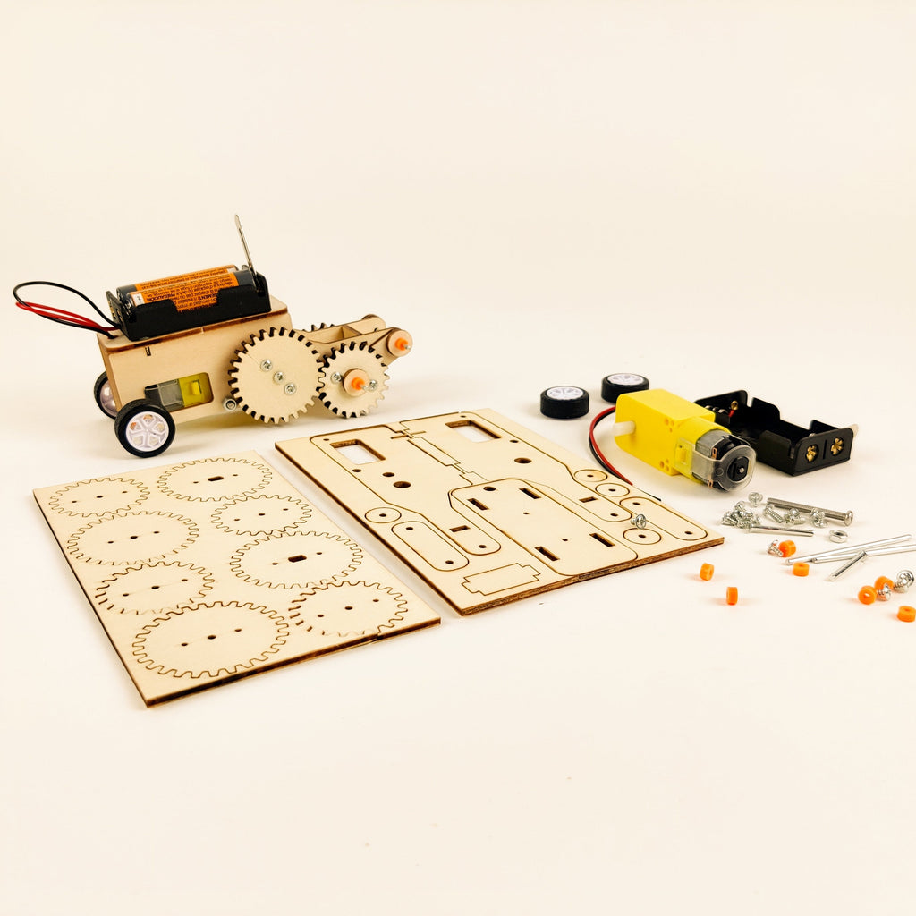 Gear Car Wooden STEM Kit by Kitsville, image 4 of 4
