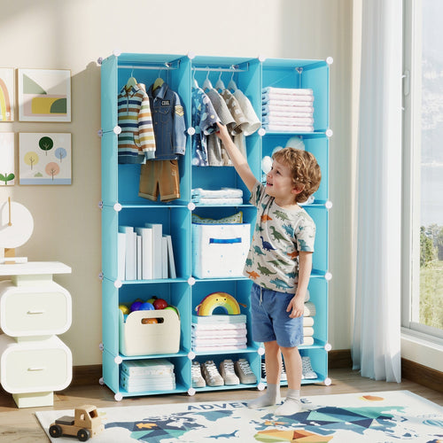 Tidy Treasures 13-Cube Kids Wardrobe