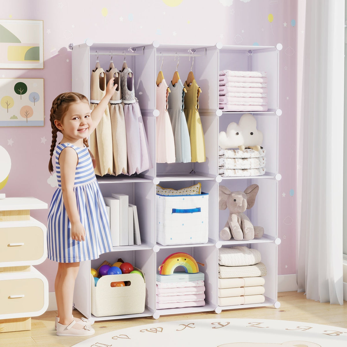 Dress-Up Dreams 10-Cube Kids Wardrobe