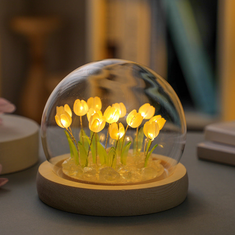 Yellow Tulip LED Night Light Craft Kit by Kitsville, image 1 of 4