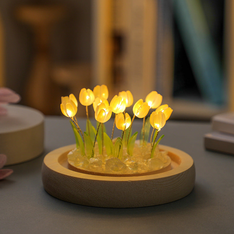 Yellow Tulip LED Night Light Craft Kit by Kitsville, image 2 of 4