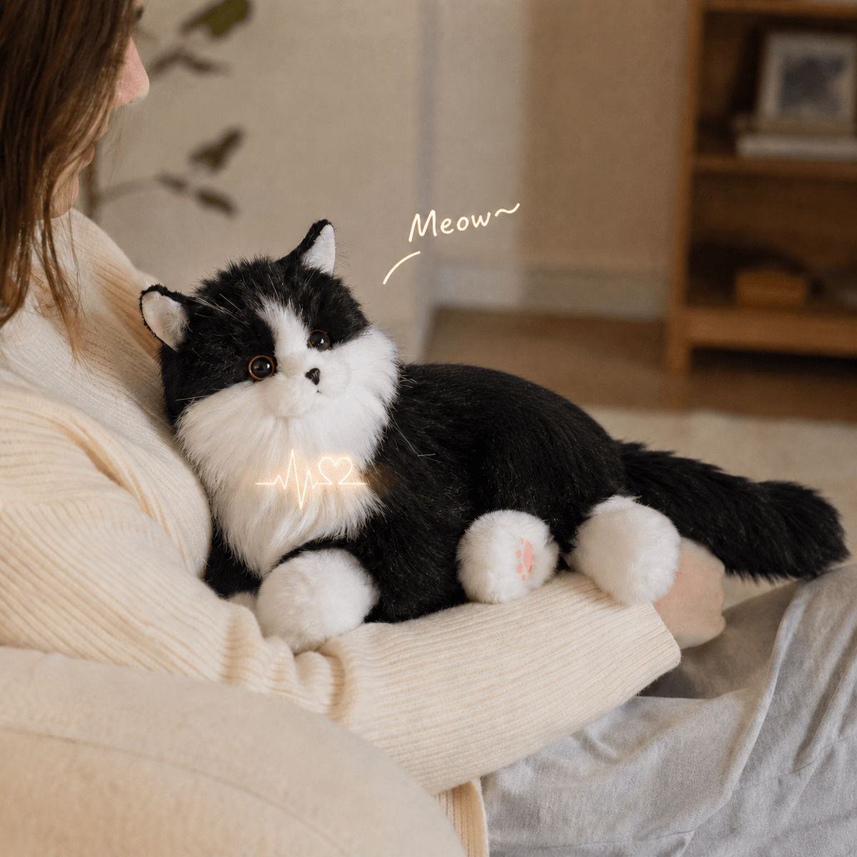 Percy Robot Cat – Voice,Purring & Heartbeat for Comfort - Maven Couture IncPERCY