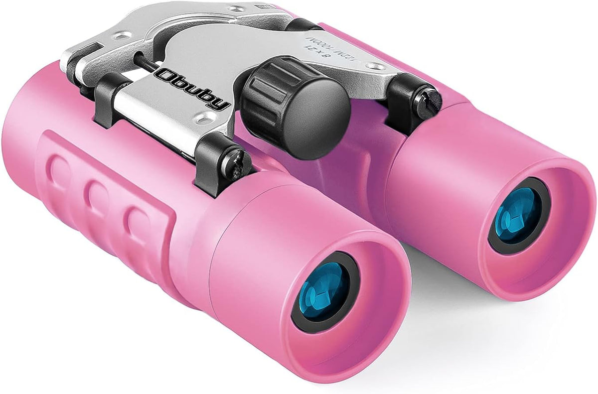 Pink binoculars shown as a gallery color example