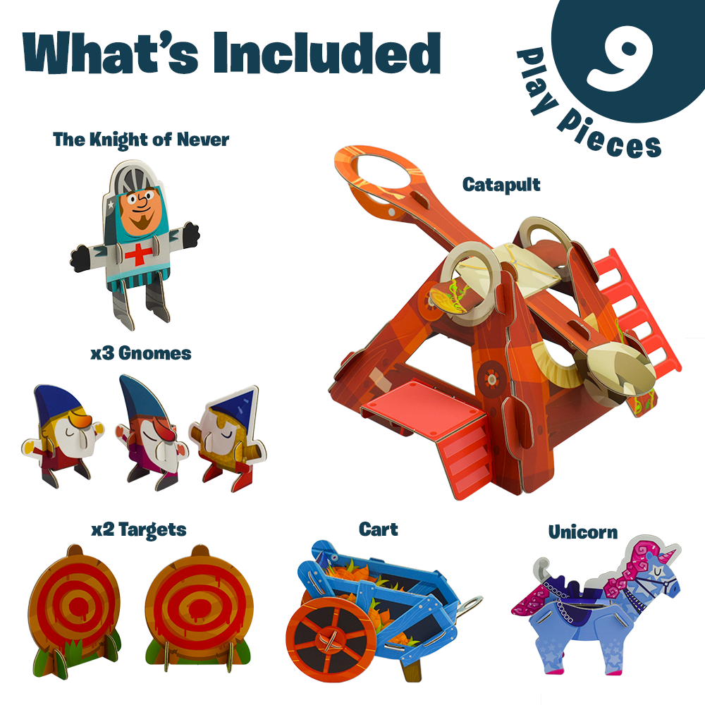 Catapult Gnome Launcher: Buildable Curious Kingdom Playset